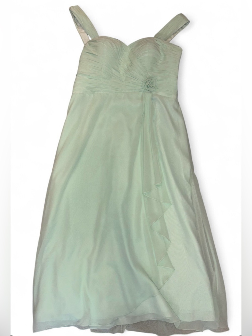 NWT Da Vinci Mint Green Chiffon Dress Plus Size 24 Formal Wedding Guest Gown